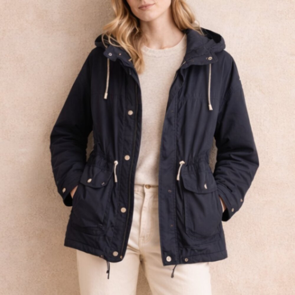 Vintage Abercrombie & Fitch Oversized Utility Navy Cargo Jacket - Size S